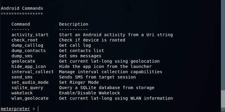 Hack 8 - 通过Metasploit Framework(MSF)生成木马文件并入侵Android手机
